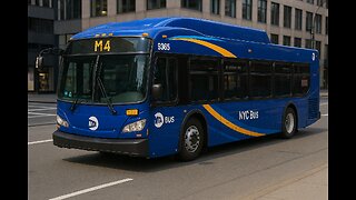 New Flyer Xcelsior XD40 city bus of MTA NYC blue livery