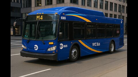 New Flyer Xcelsior XD40 city bus of MTA NYC blue livery