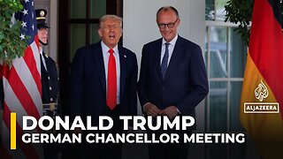 German Chancellor Merz meets Trump at the White House_ US-China hold trade call