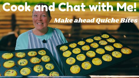 Batch Cooking Mini Quiche | Chatty Kitchen Vlog + Freezer-Friendly Recipe #everybitcountschallenge