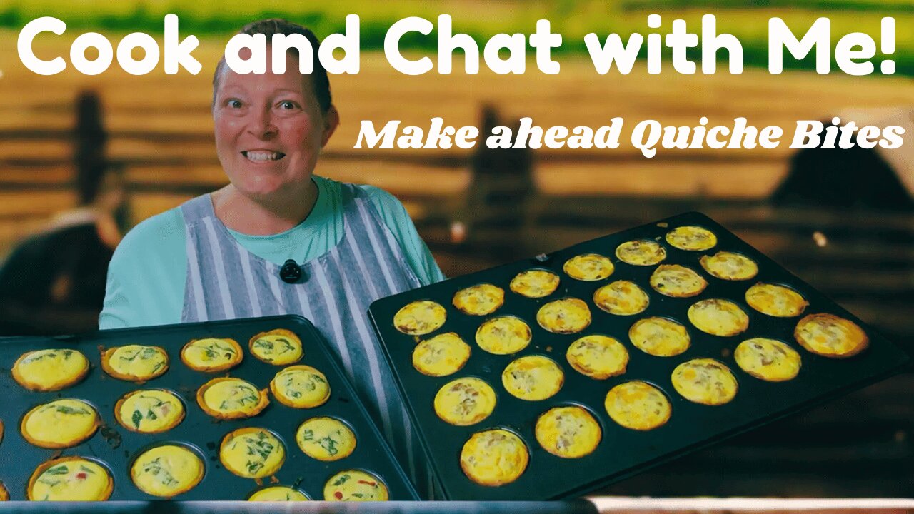 Batch Cooking Mini Quiche | Chatty Kitchen Vlog + Freezer-Friendly Recipe #everybitcountschallenge