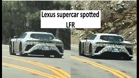 Lexus LFR supercar sighted, being tested in CA