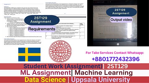 Student Work(Assignment)|2ST129ML Assignment:Supervised Learning Model with Evaluation