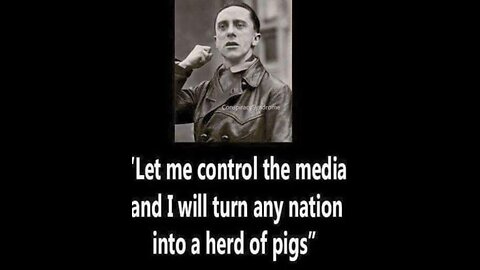 Quoting Minister of Propaganda Joseph Goebells Under Adolph Hitler in America