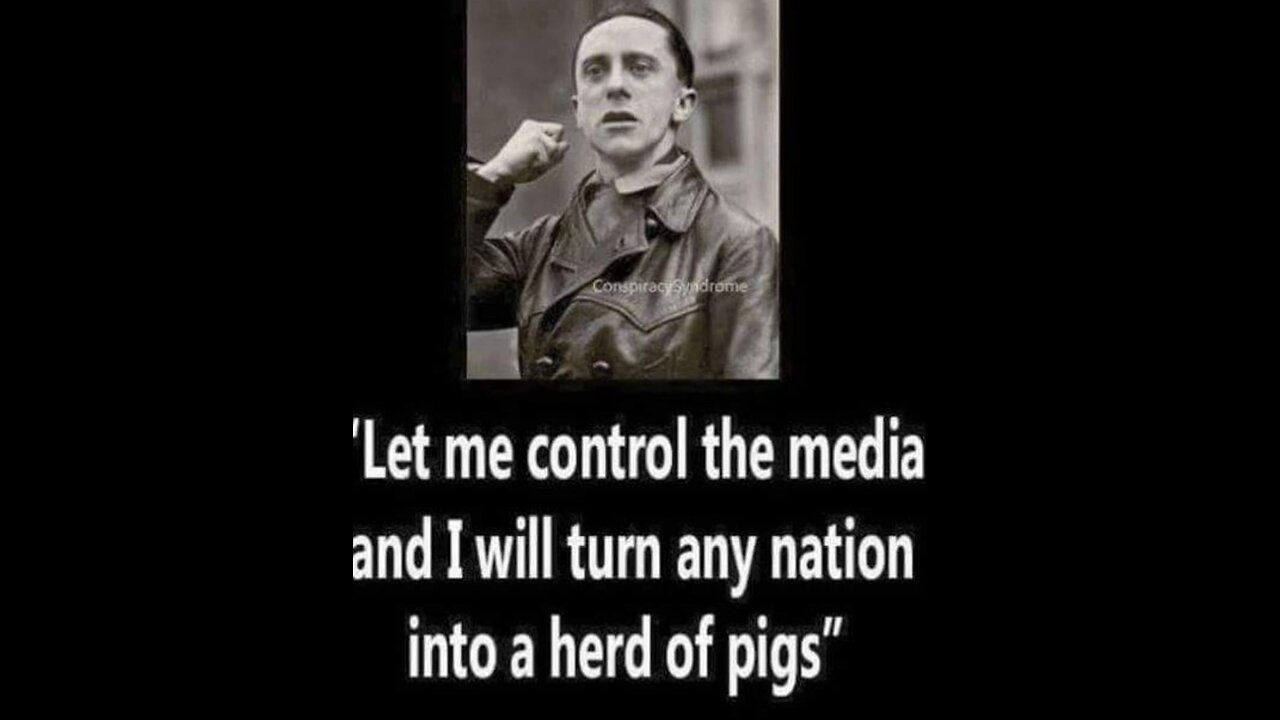 Quoting Minister of Propaganda Joseph Goebells Under Adolph Hitler in America