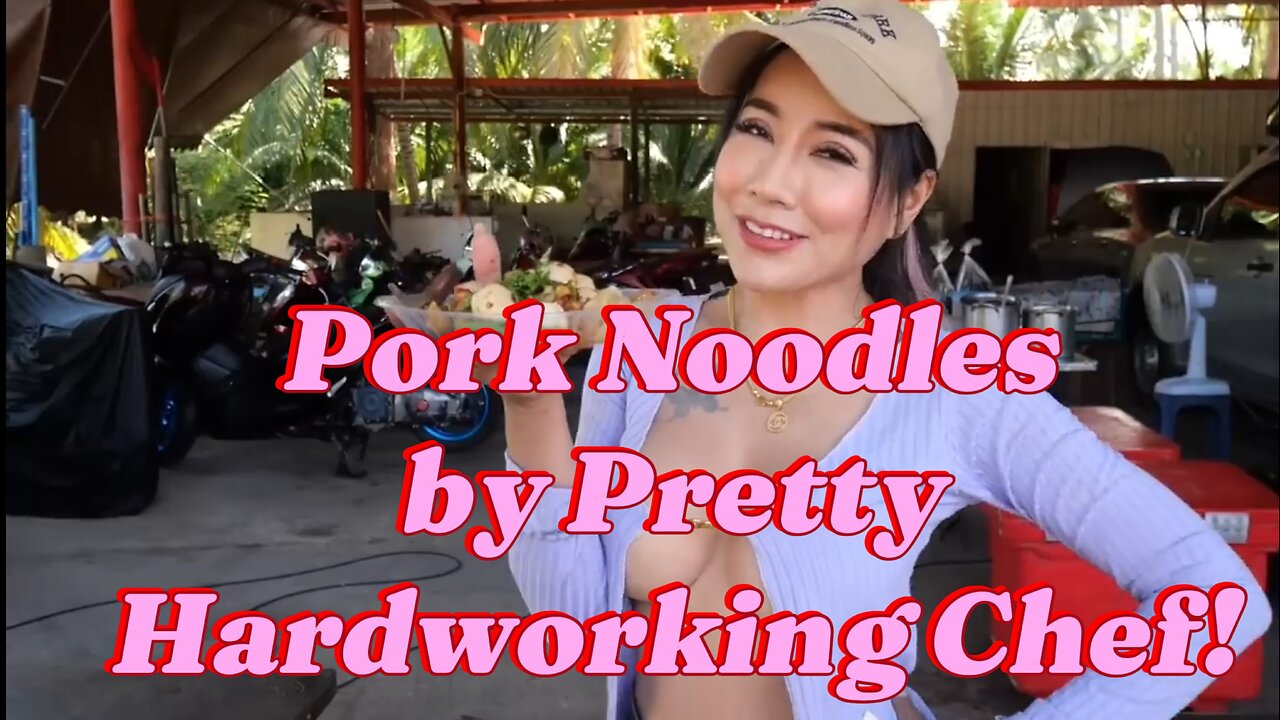 Discovery Pork Noodles Hard Working Beautiful Lady Chef For Events Only