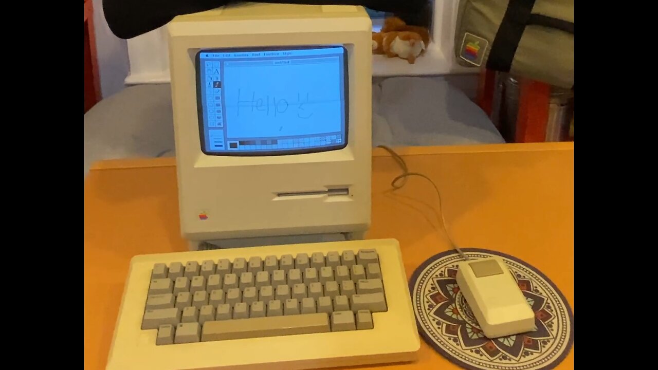Look at 1984 Macintosh 512k m001w Over 40 Years Old With Original Mac Bag Mouse Keyboard Boots Up