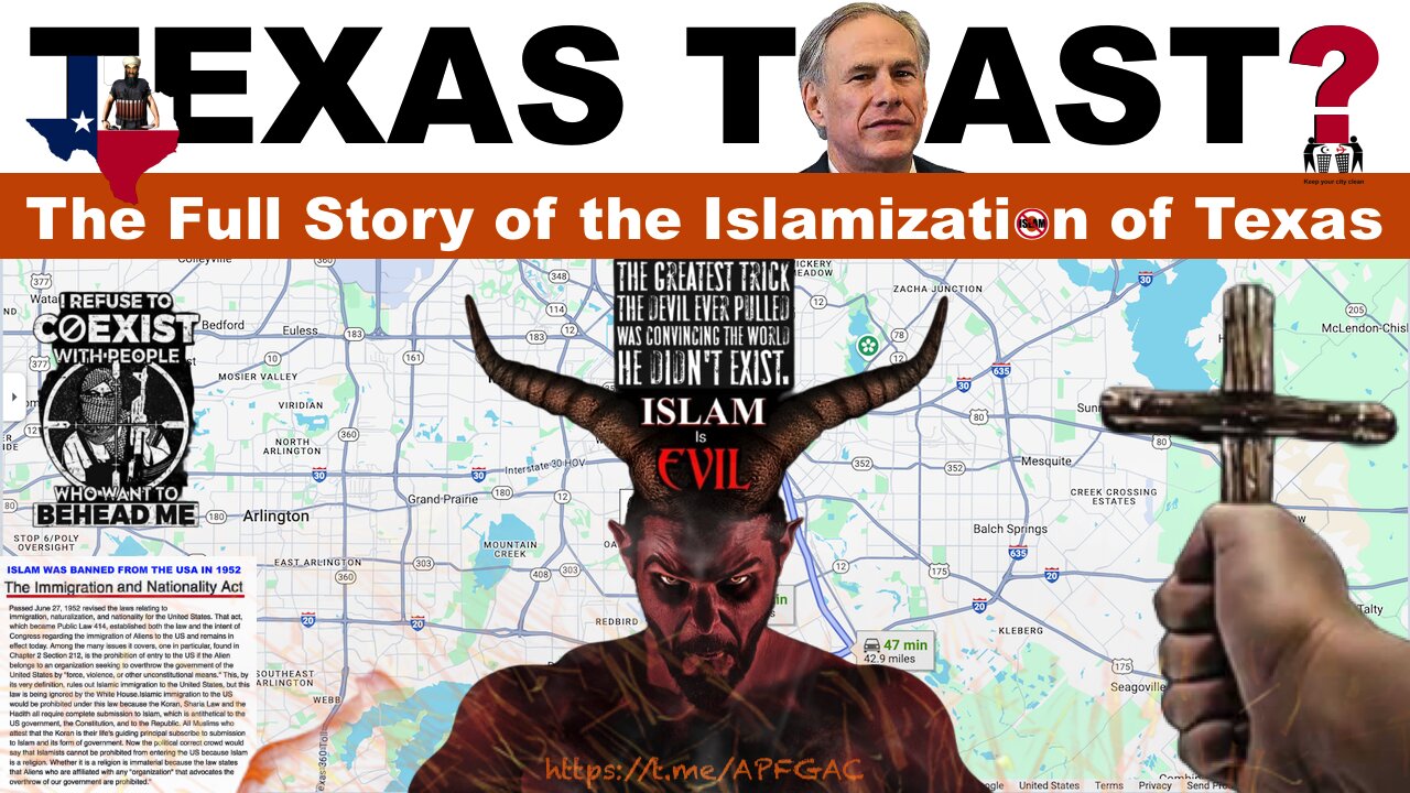 🚨 🇺🇸 Texas Toast? The Full Story of the Islamization of Texas❗️