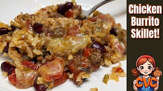 Chicken BURRITO Skillet - Boneless Chicken Breast Recipe - Mama's Southern Cooking