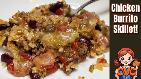 Chicken BURRITO Skillet - Boneless Chicken Breast Recipe - Mama's Southern Cooking