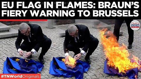 Polish Presidential Candidate Grzegorz Braun EU Flag, Calls It Symbol of Occupation (07.05.2025)