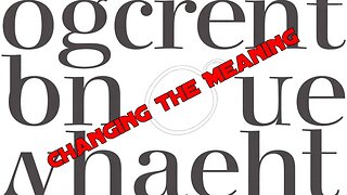 All Things Spiritual-Changing the Meaning