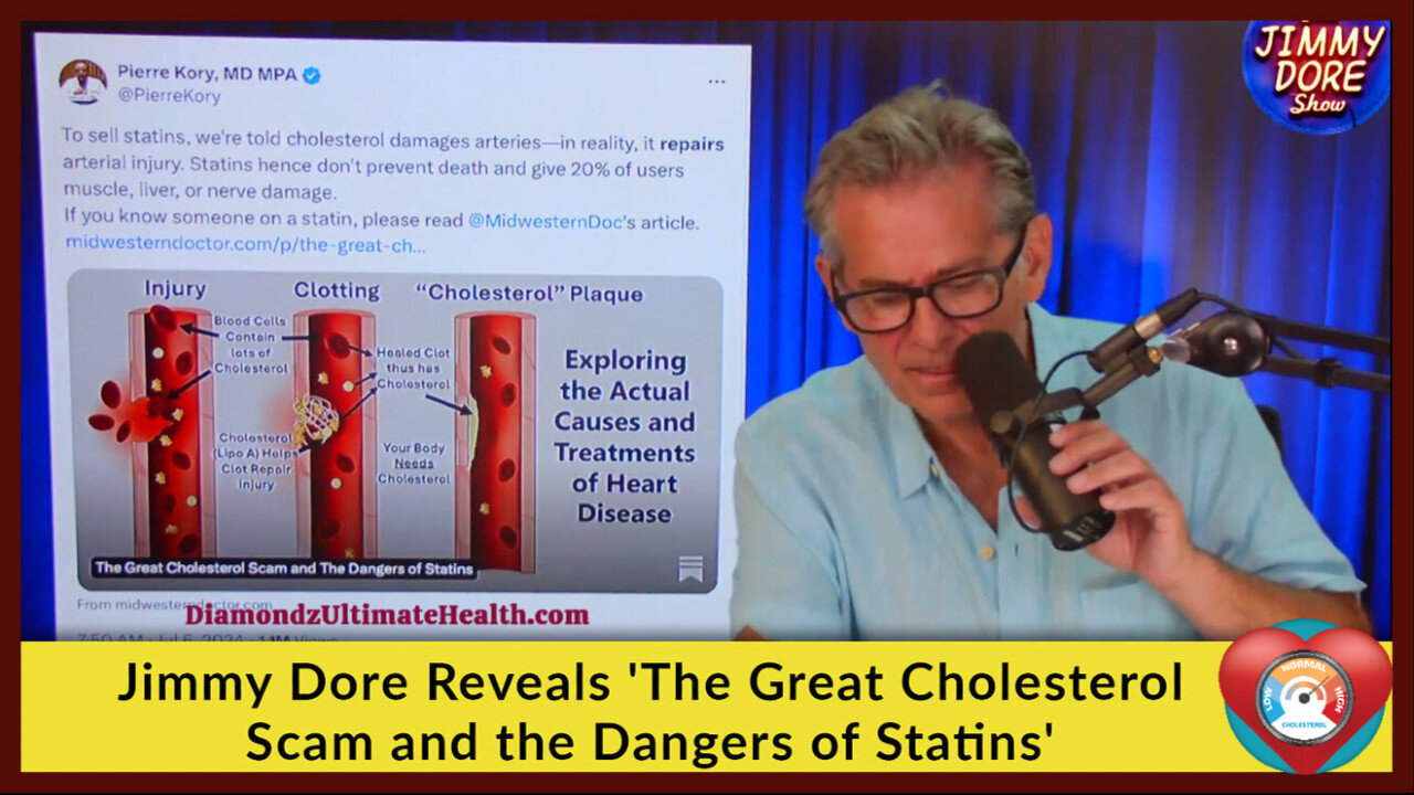 ⚕️ ❤️ Comedian and Podcaster Jimmy Dore Reveals 'The Great Cholesterol Scam and the Dangers of Statins'