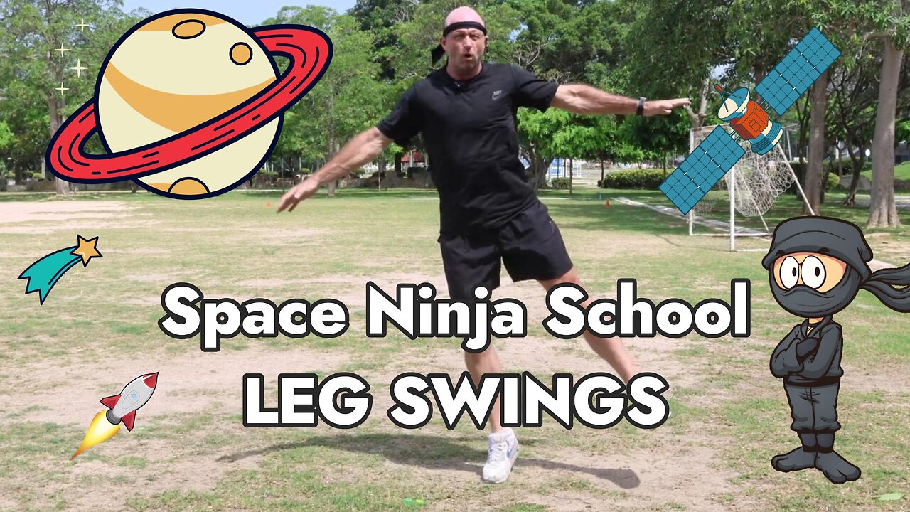 💫 Space Ninja School Kids Workout! Kick Side to Side Like a Real Ninja 🥷👣