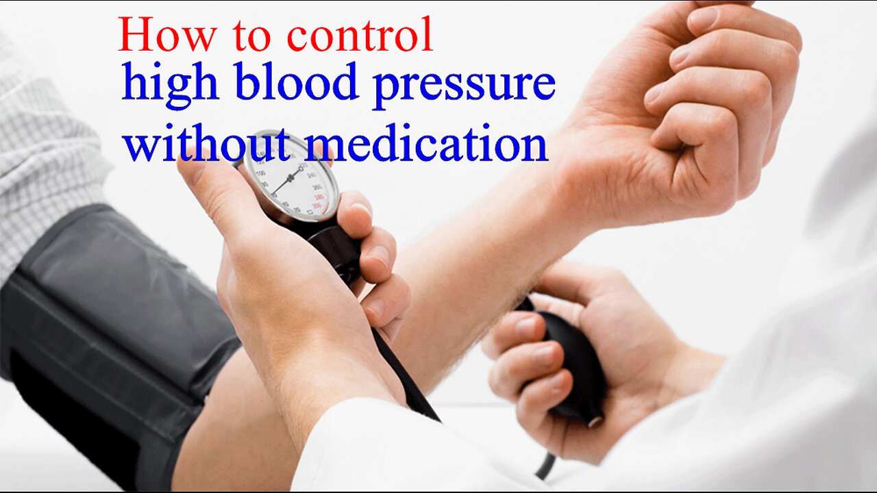 How To Control High Blood Pressure Without Medication