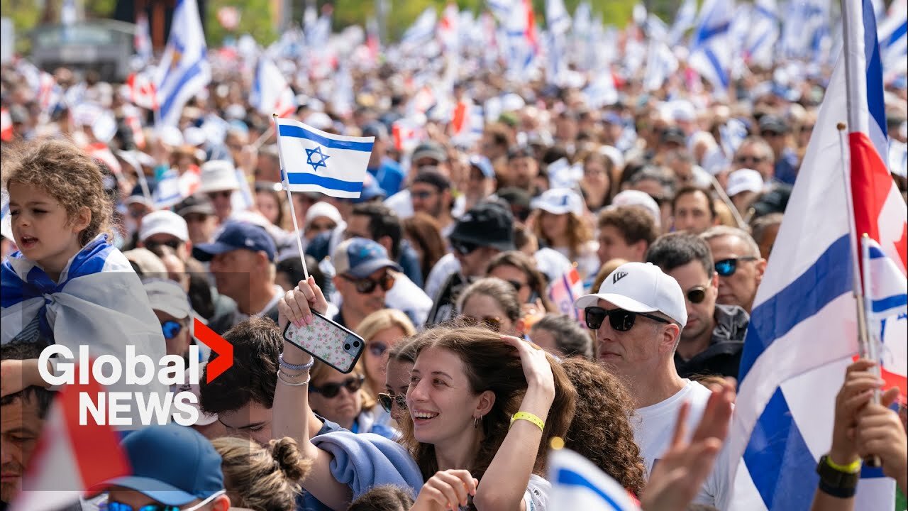 Thousands join Walk with Israel rallies across Canada, 1 arrested in Toronto