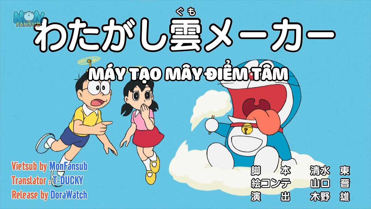 Doraemon Tập 816 - Phần 2 | Máy tạo mây điểm tâm