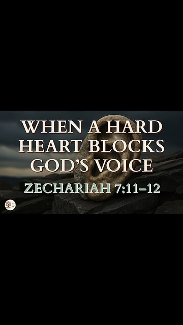When a Hard Heart Blocks God’s Voice | Zechariah 7:11–12