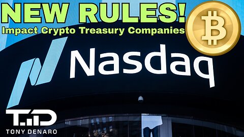 New Nasdaq Rules Impact Crypto Treasury Companies, Prices Plummet