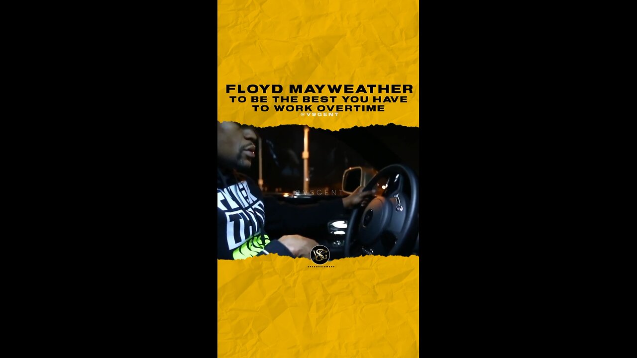 @floydmayweather To be the best you have to work overtime