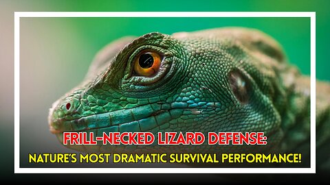 Frill-necked Lizard Defense: Nature’s Most Dramatic Survival Performance!