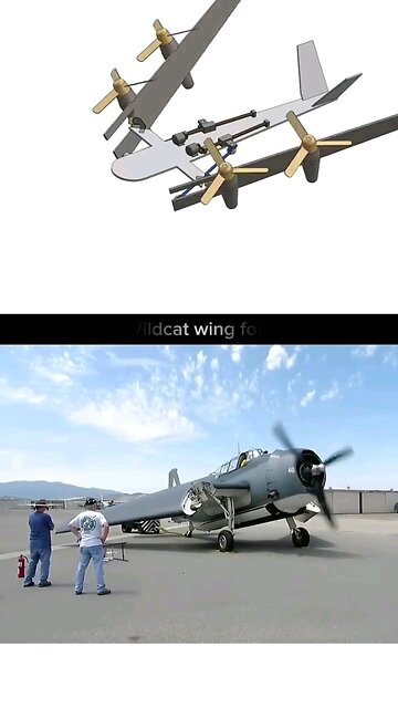 Aircraft folding wings