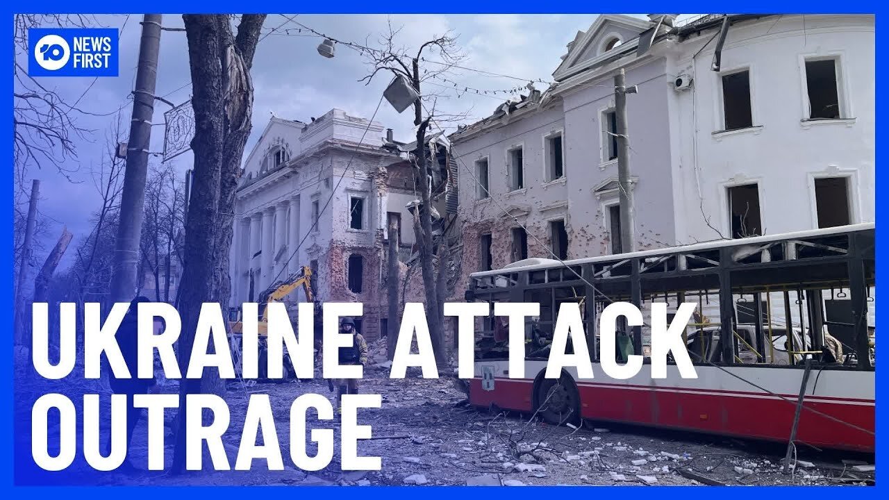Zelenskyy Reacts Furiously After Russian Missile Attack Kills At Least 34 | 10 News First
