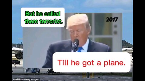 What did Trump say about Qatar in 2017 #Qatar #airforceone #400million #scruftuff