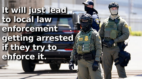 California Democrats Pass Bill to Ban ICE Wearing Masks Thinking They Can Enforce It 