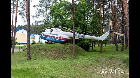 Helicopter Mil Mi-8T presumably transported to the high school in 2013