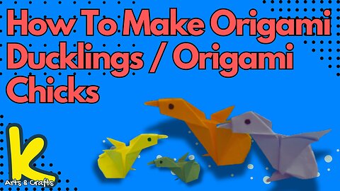 How to Make a Cute Paper Duckling | Easy Duckling Craft Tutorial (Type 1)