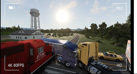 Insane Train Collision Causes Traffic Chaos! | BeamNG.drive
