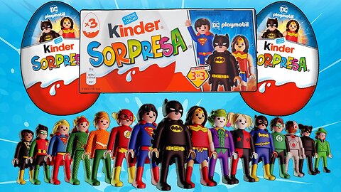 Unboxing Kinder Sorpresa Playmobil DC 🦇 ¡Abrimos 3 personajes de DC!
