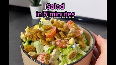 Salad in 5 minutes 🥗⏱️