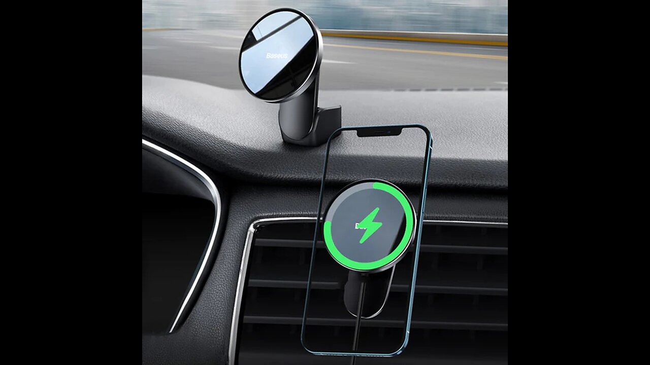 MagSafe Wireless Car Phone Mount with 360° Rotation, for iPhone13 & 12 Series