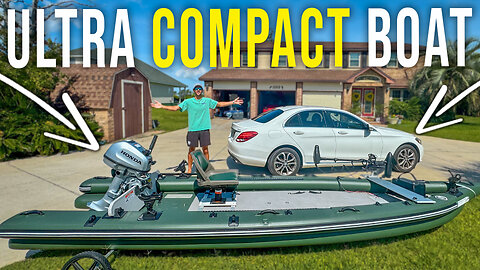 Stuffing 16ft BOAT in SMALL CAR to Prove a POINT! (Ultra Portable Boat)