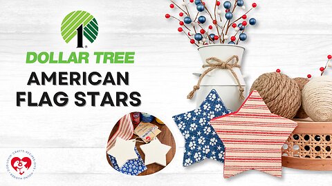 DIY Patriotic Wooden Stars 🇺🇸 Easy Dollar Tree Craft for Summer Decor!