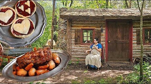 Roasting Meat in the 1820s |Homemade Strawberry Jam| ASMR Historic Cooking