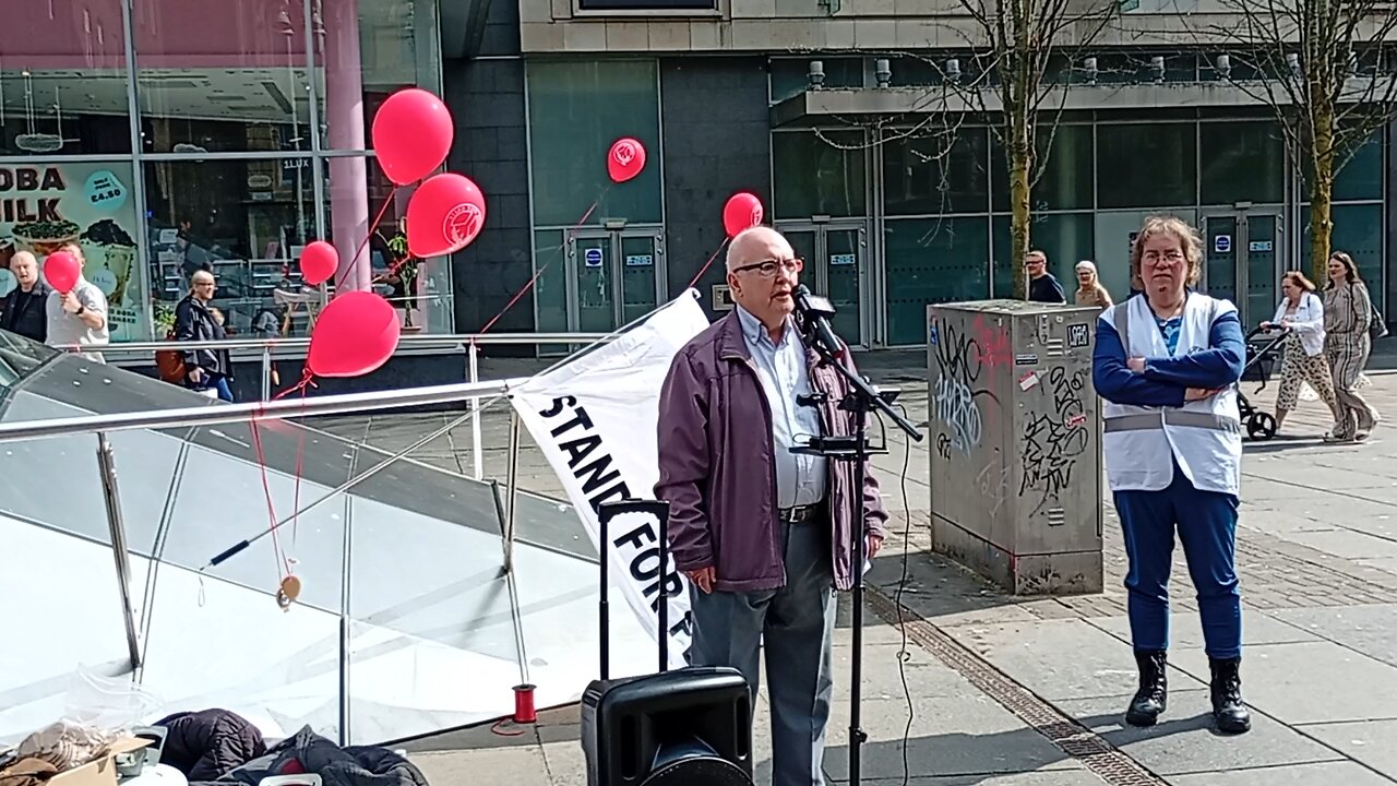 Stand for peace rally, St Enoch's Square
