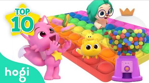 Learn Colors with Pop it + Ball Pit | Colors for Kids | Hogi Colors | Pinkfong Colors Hogi