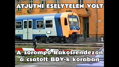 1993.06.17. Rákosrendező sorompó a Szegedi útnál. Zajlott az élet az állomáson, nem volt idő nyitni