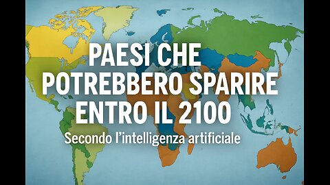 5 Paesi che potrebbero scomparire entro il 2100 – secondo l’intelligenza artificiale