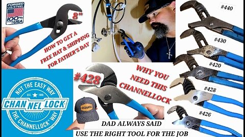 CHANNELLOCK RIGHT TOOL FOR THE JOB 428 PLIERS