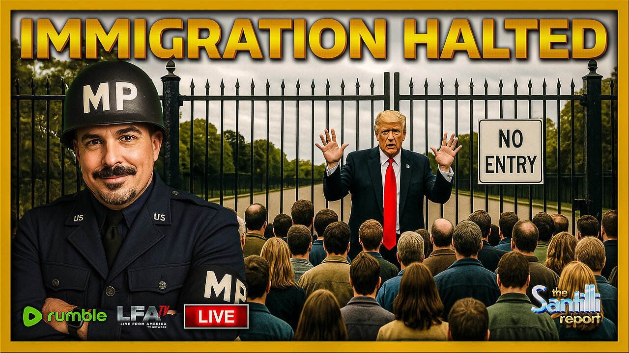 Trumps Suspends Immigration From 19 Third World Countries | THE SANTILLI REPORT 12.3.25 1PM
