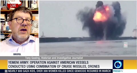 Yemen hits US aircraft carriers downs drone asking them to stop supporting genocide & leave Red Sea