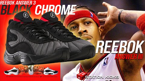 THE REEBOK ANSWER III RETURNS IN "BLACK CHROME - ENERGY RED"🔥 