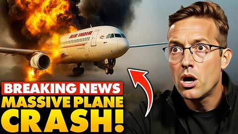 🚨BREAKING: Massive Fireball Explosion as Plane CRASHES in India | 'Fell Out of the Sky’