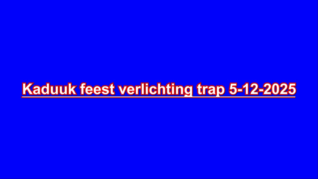 Kaduuk feest verlichting trap 5-12-2025 - #Kaduuk #verlichting #kapot #feestverlichting