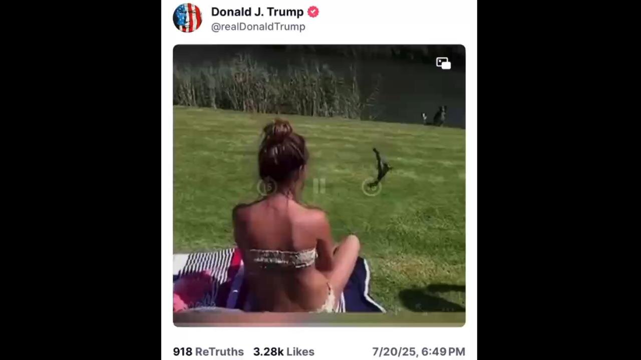 COUNT DOWN ~ Trump 'Truth Social' Post 7.20.25 (6:49pm)