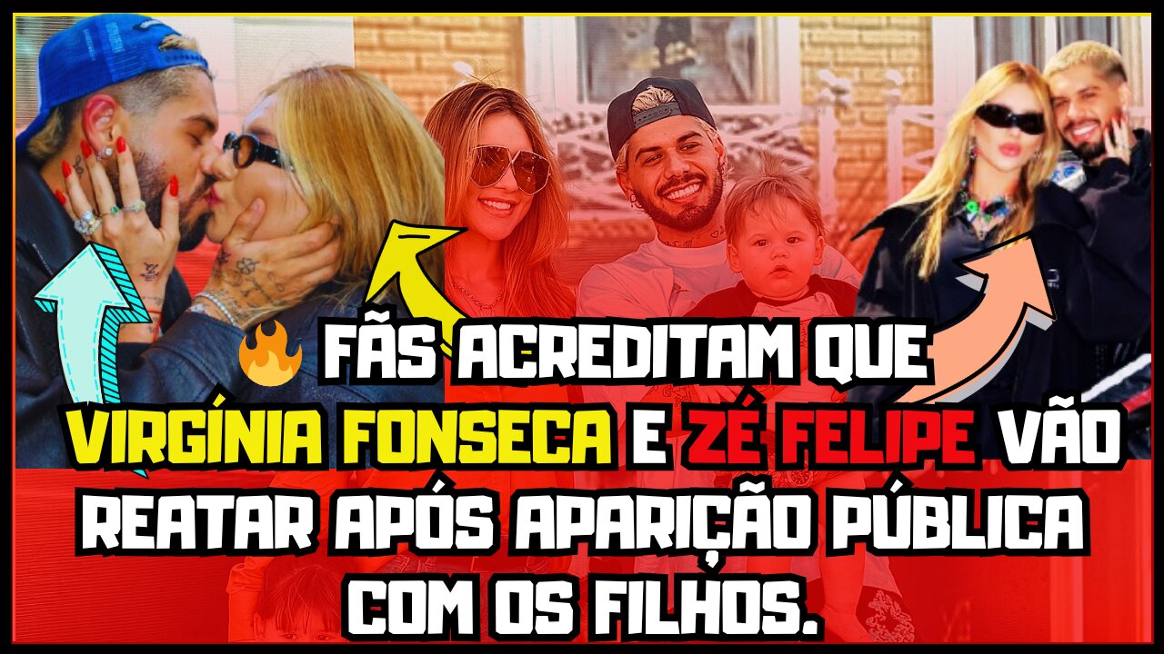 Fãs acreditam que #VirgíniaFonseca e #ZéFelipe vão reatar após aparição pública com os filhos!#news